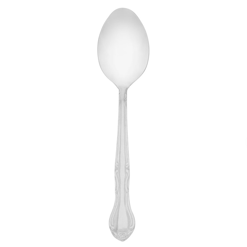 Walco 1107 Barclay 7″ 18/0 Stainless Steel Medium Weight Dessert Spoon – 12/Pack