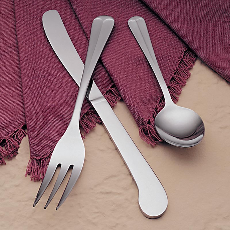 World Tableware Brandware 132 030 Freedom 7 7/8″ 18/0 Stainless Steel Medium Weight 3 Tine Dinner Fork – 12/Pack