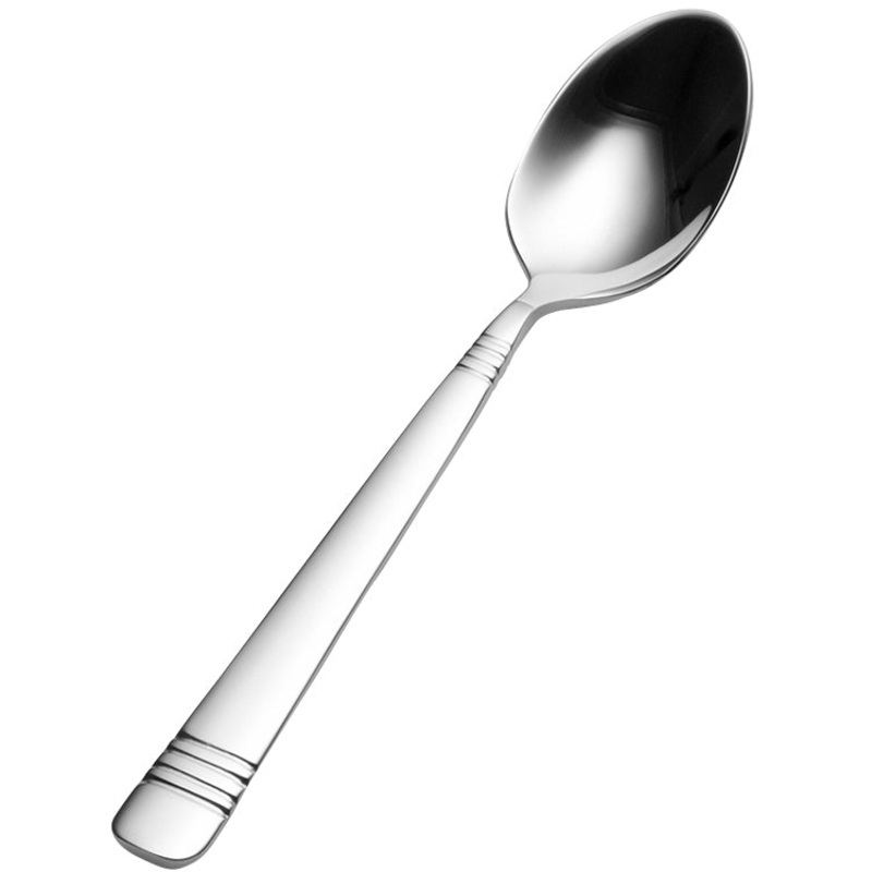 Bon Chef S2616 Julia 4 3/4″ 18/10 Stainless Steel Demitasse Spoon – 12/Pack