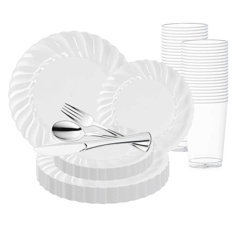 Clear Flair Plastic Wedding Value Set