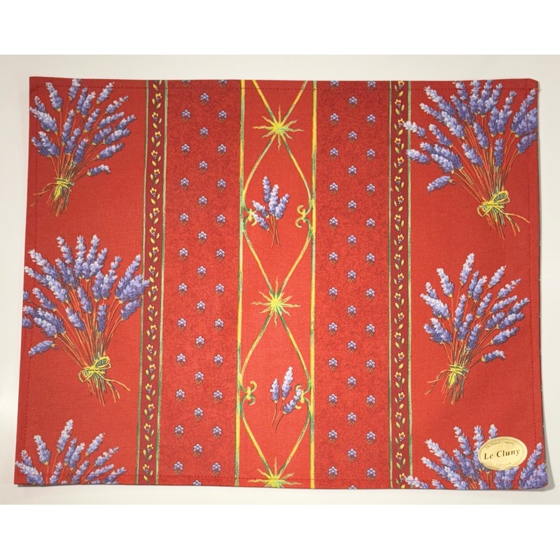 Le Cluny- Provence Lavender Red Placemat