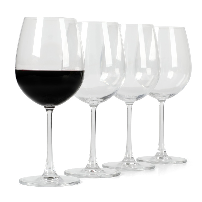Martha Stewart Vivica 20-Ounce Stemmed Red Wine Glass Set 4-Pack