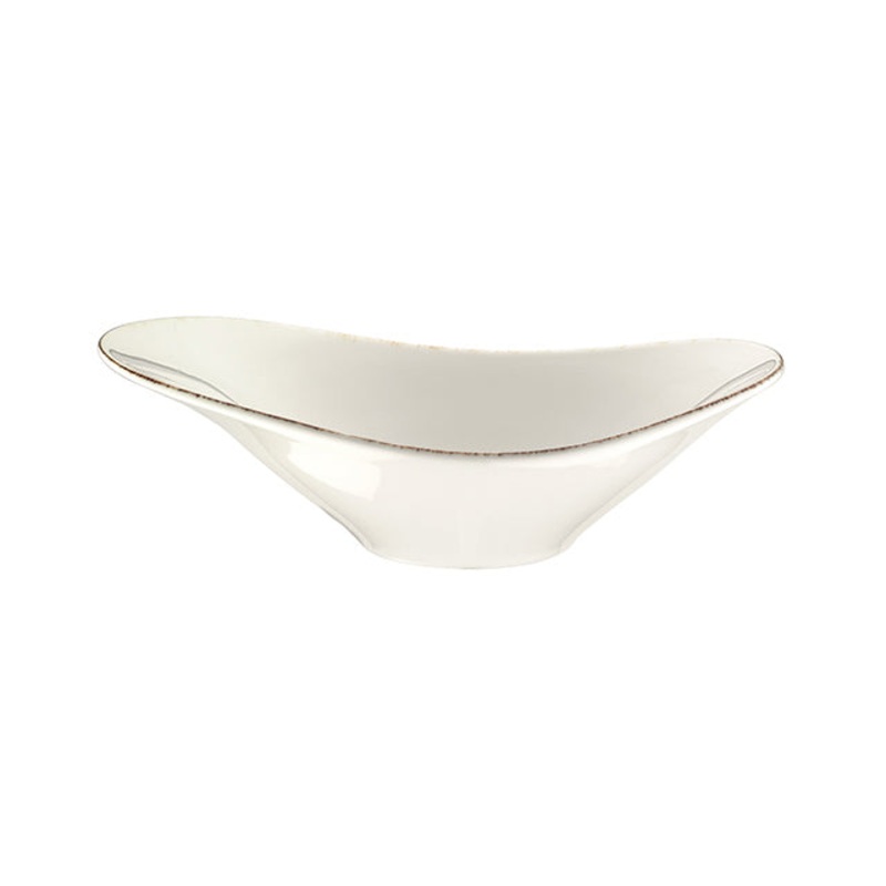 Retro 11″ x 7.5″ x h:3.5″ 25 oz. Oval Decorated Porcelain Bowl