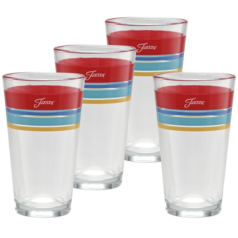 Vibrant 16 oz. Edgeline Cooler Glass – Set of 4