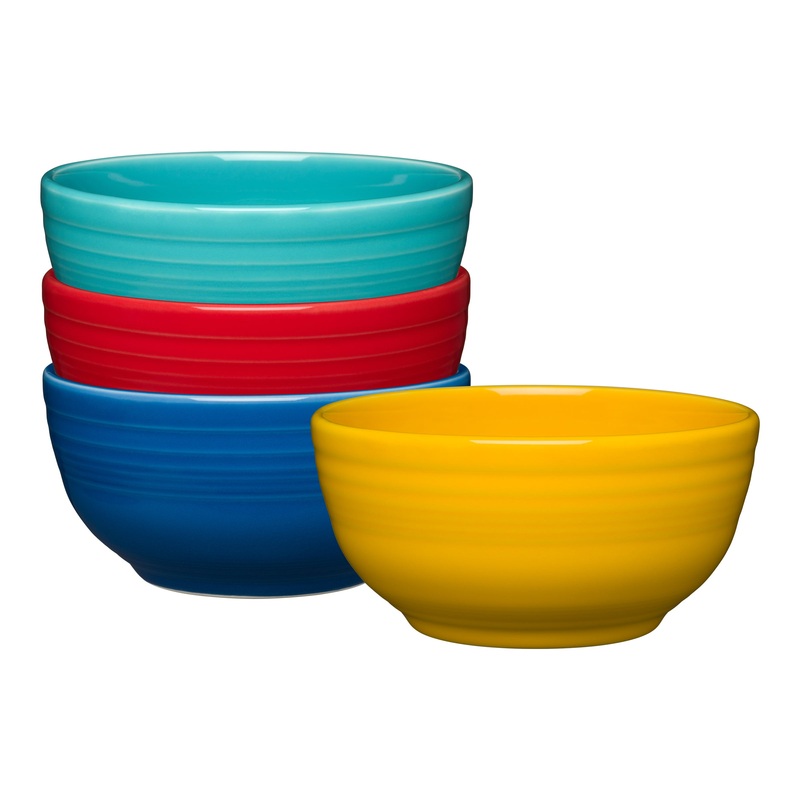 Vibrant Bistro Coupe 5 1/2 Inch Cereal Bowl 22 oz, Set of 4
