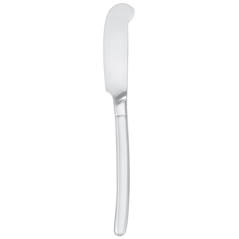 Walco 2511 Vogue 7″ 18/10 Stainless Steel Extra Heavy Weight Solid Handle Butter Knife – 12/Pack