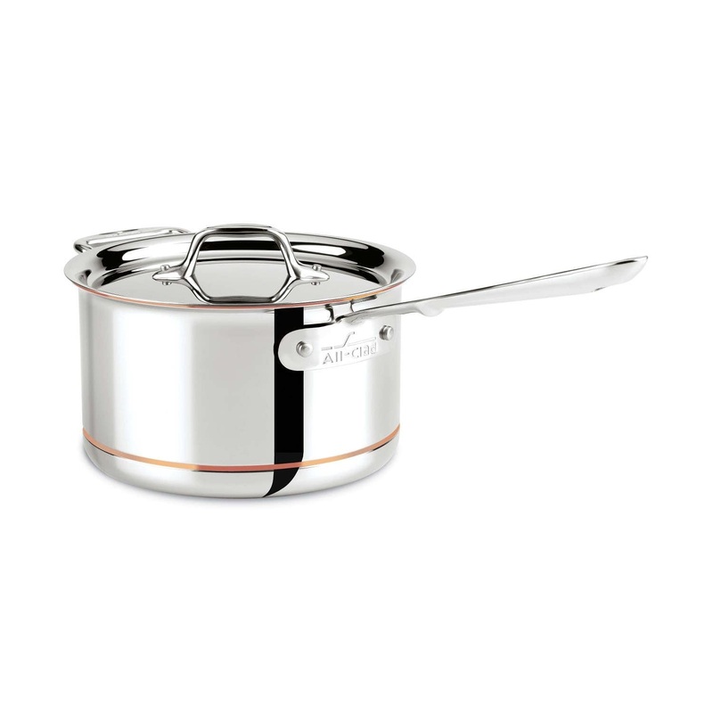 All Clad Copper Core – Sauce Pan w/Lid & Loop 4 Qt.