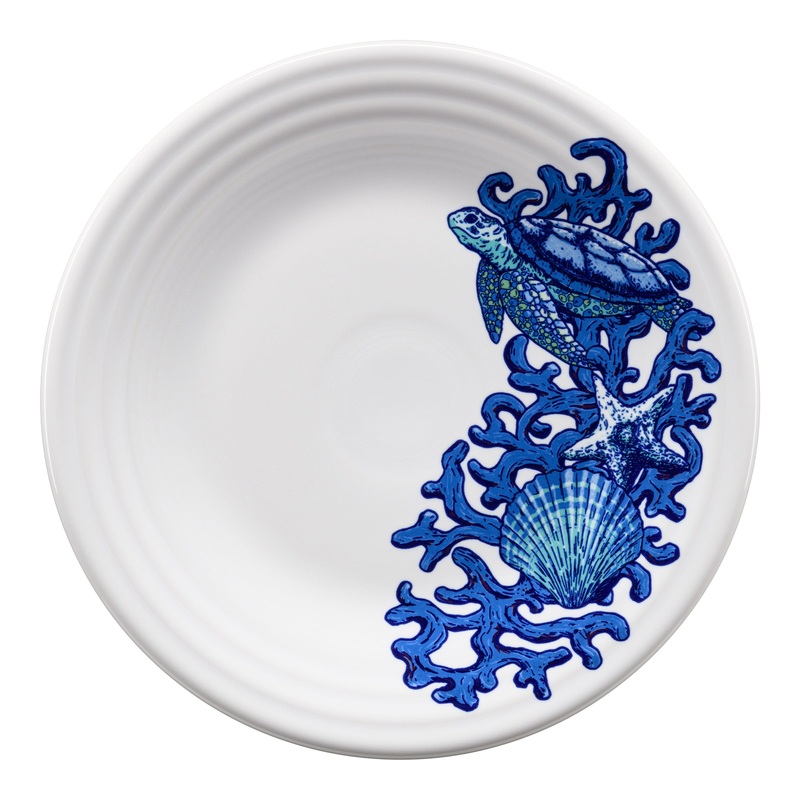 Coastal Turtle Classic Rim 9 Inch Luncheon Plate