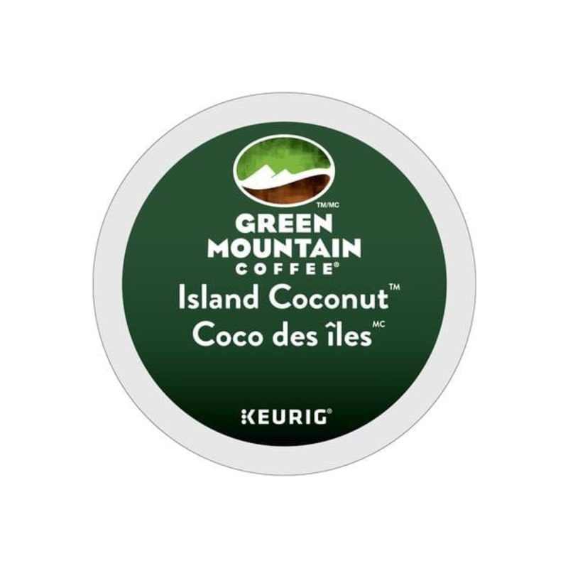 Green Mountain Island Coconut K-Cup Recyclable Pods (Case of 96)