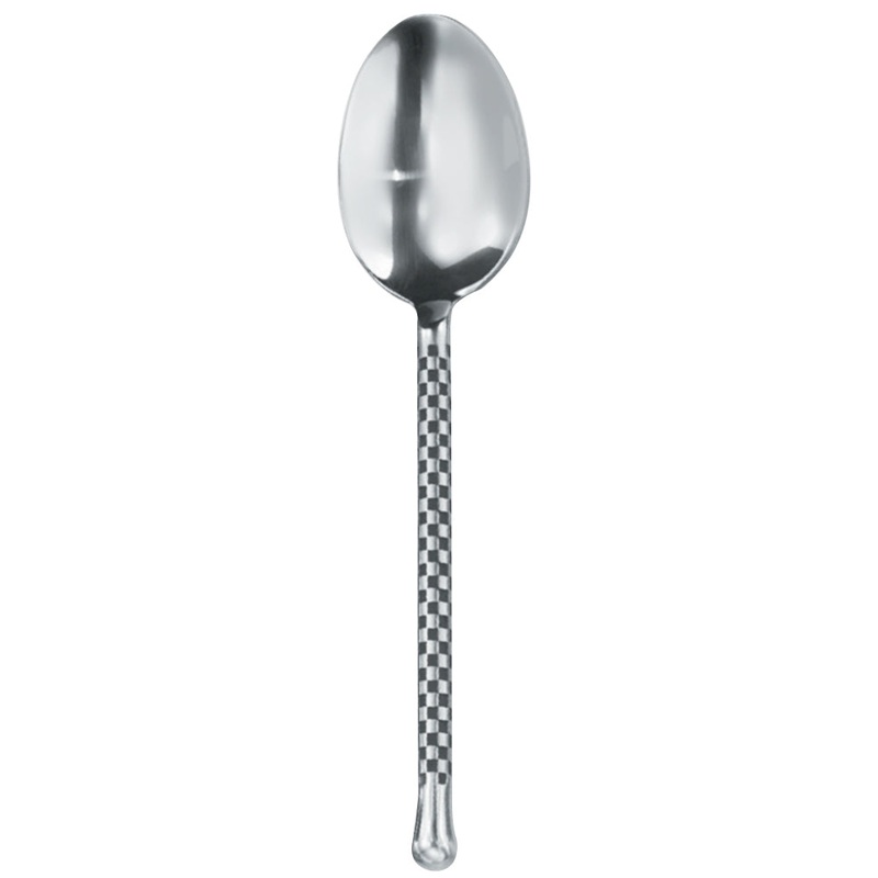 Walco CHAR07 Charred 7 3/4″ 18/10 Stainless Steel Extra Heavy Weight Dessert Spoon – 12/Pack
