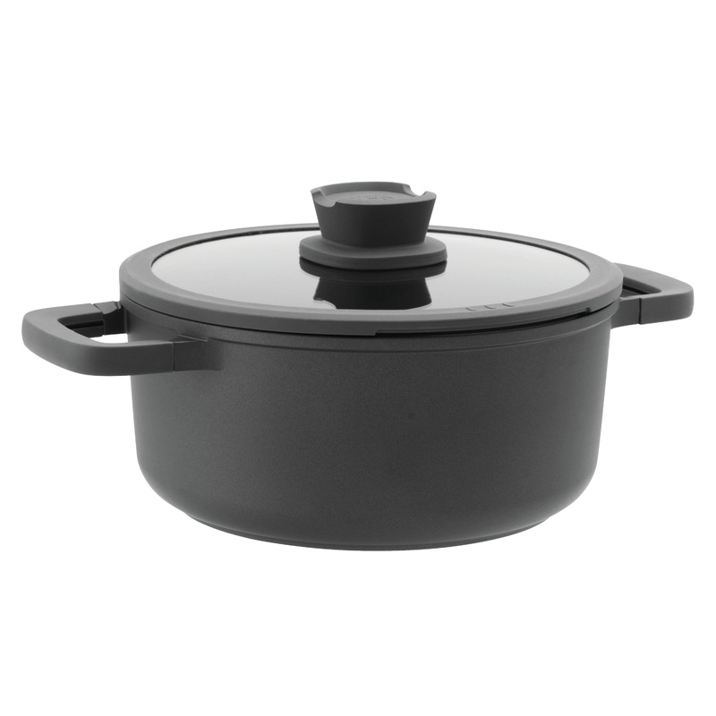 BergHOFF Stone 10″ Non-stick Stockpot 4.6Qt., Glass Lid