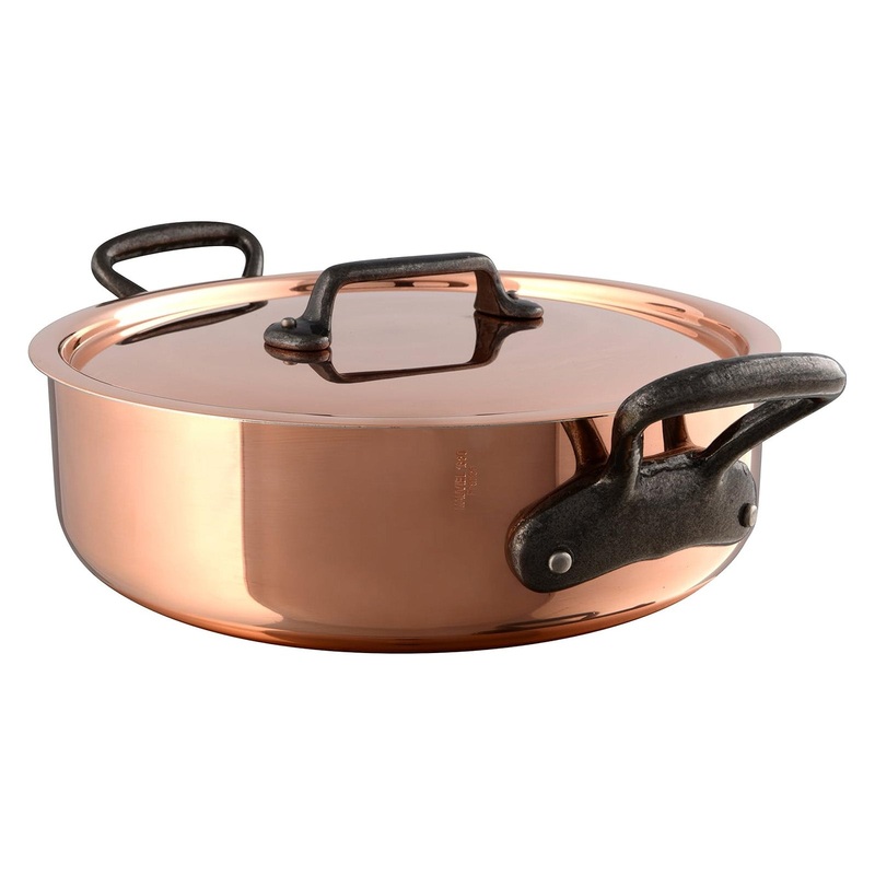 Mauviel M’150 Ci Rondeau With Lid, 3.4 Quart