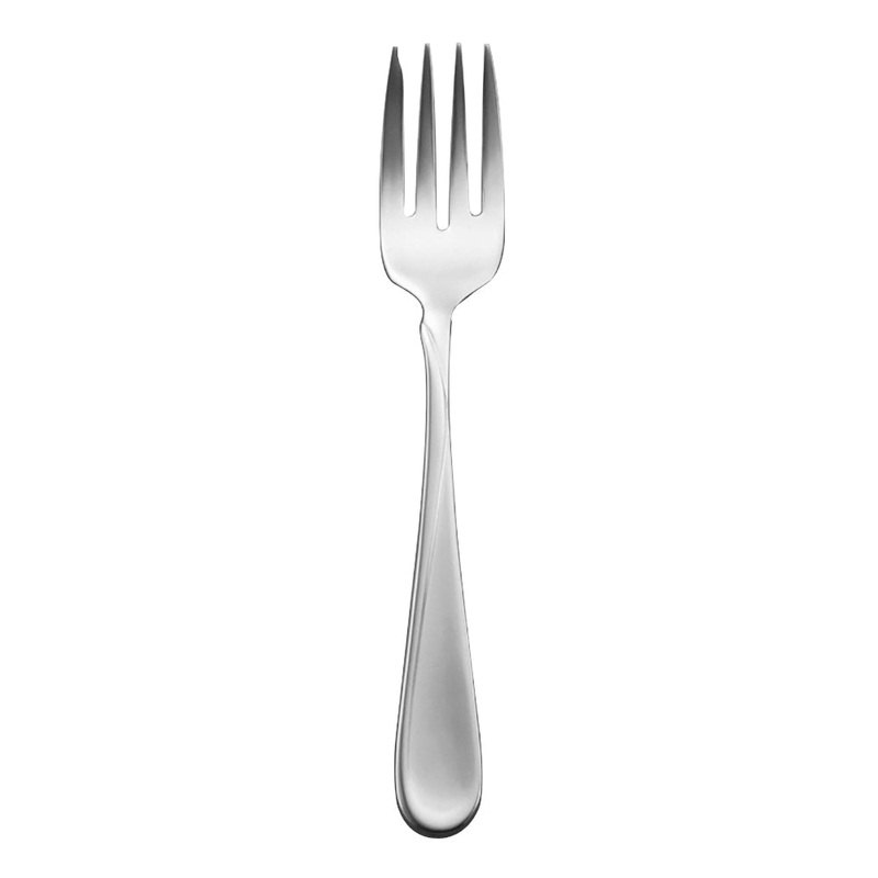 Oneida 2865FSLF Flight 6 3/4″ 18/8 Stainless Steel Extra Heavy Weight Salad Fork – 12/Pack