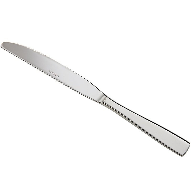 Oneida B443KDEF Tidal 8 5/8″ 18/0 Heavy Weight Stainless Steel Dessert Knife – 12/Pack