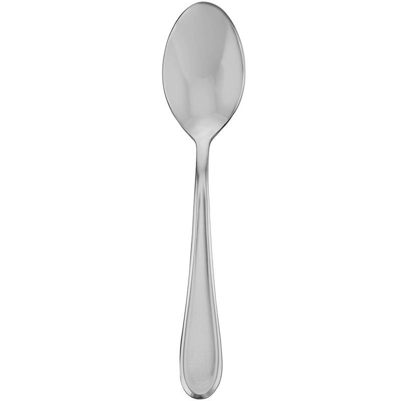 Walco 0407 Orbiter 7 3/8″ 18/0 Stainless Steel Extra Heavy Weight Dessert Spoon – 12/Pack