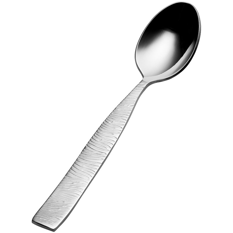Bon Chef S2900 Safari 6 3/16″ 18/10 Stainless Steel Teaspoon – 12/Pack