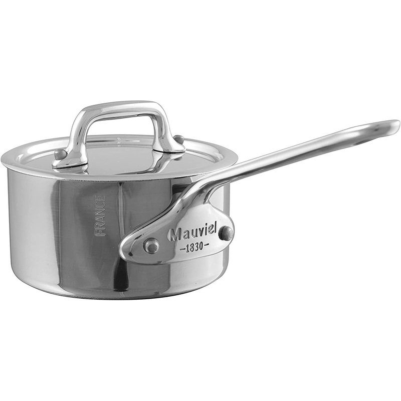 Mauviel M’Minis Saucepan With Lid, 3.5 Inch