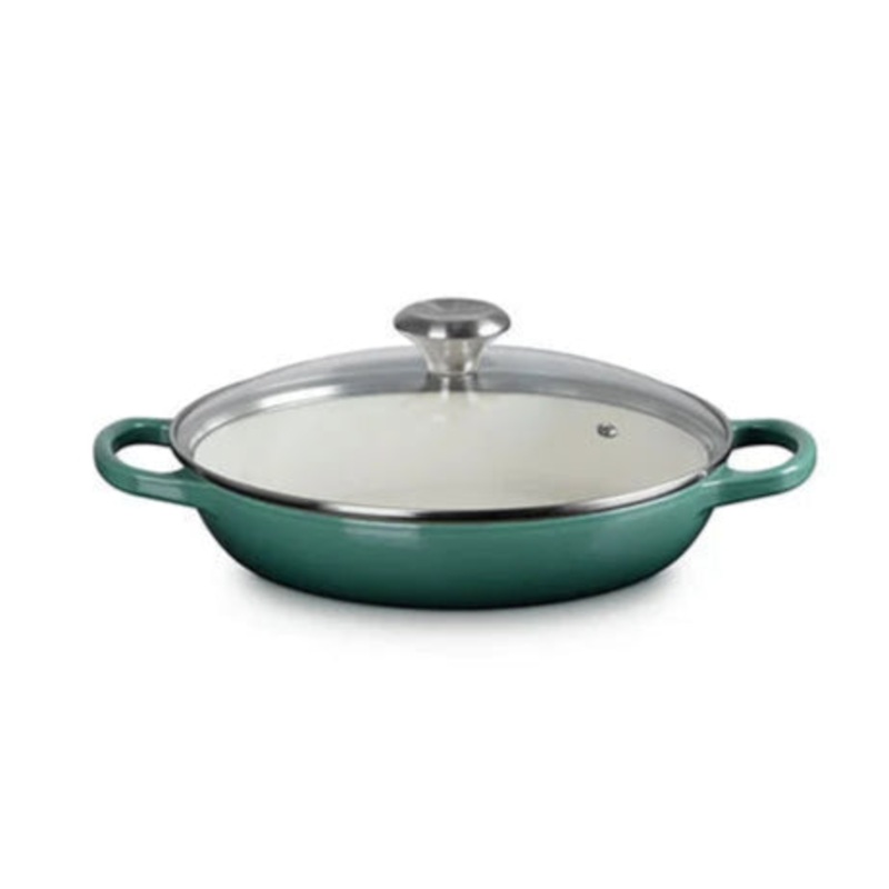 Le Creuset – 2.25 Qt. Signature Braiser with Glass Lid – Artichaut (Promo)