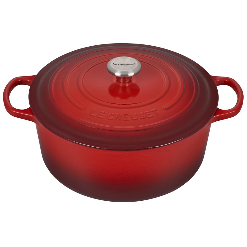 Le Creuset 9 Quart Round Dutch Oven Cerise Red