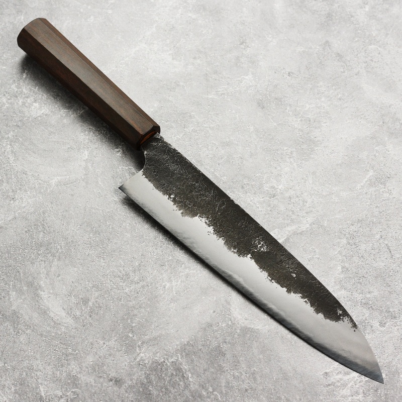 Mazaki Shirogami #2 Kurouchi Nashiji 9.4″ Gyuto
