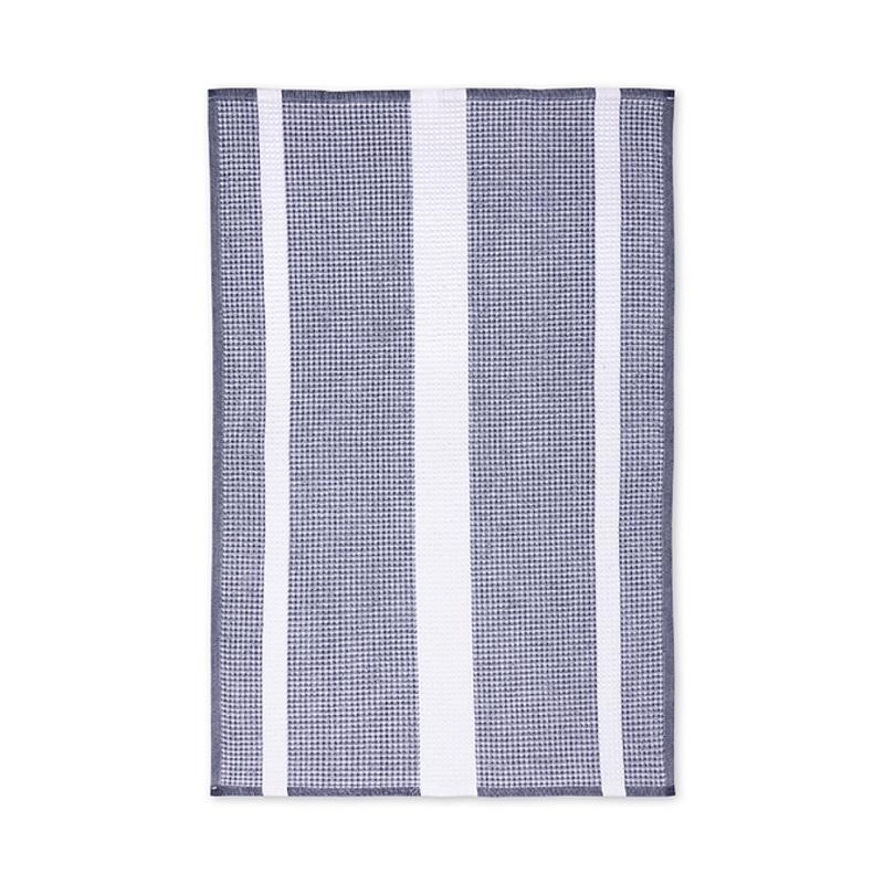 MU Kitchen Ink Blue Waffle Terry Towel