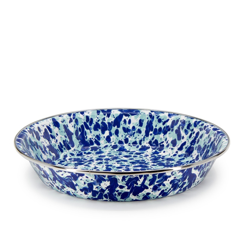Ocean Swirl Pie Plate