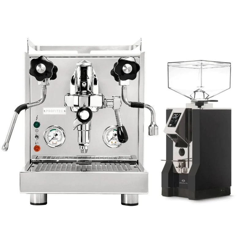 Profitec Pro 500 Espresso Machine & Eureka Mignon Specialita Grinder (Matte Black) Bundle