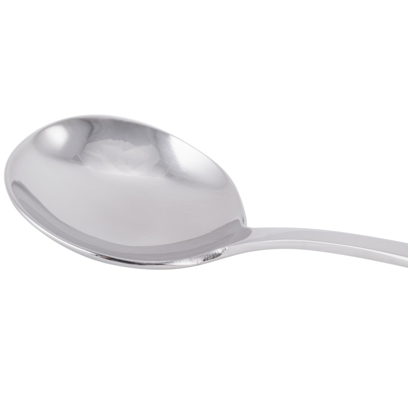 World Tableware 100 016 Baguette II 6″ 18/8 Stainless Steel Extra Heavy Weight Bouillon Spoon – 12/Pack
