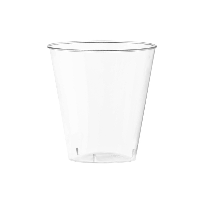2 oz. Clear Round Plastic Disposable Shot Glasses