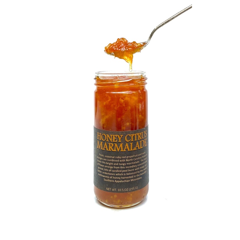 Copper Pot & Wooden Spoon Honey Citrus Marmalade