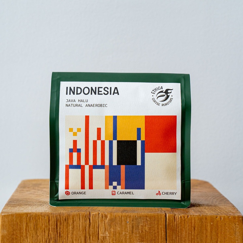 Ethica Coffee Roasters Indonesia Java Halu Natural Anaerobic Whole Coffee Beans (250g)