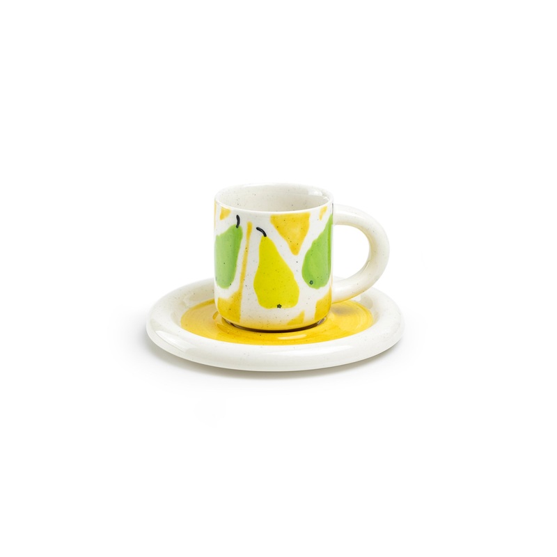 Pear Delight 4oz Demitasse Cup and Saucer