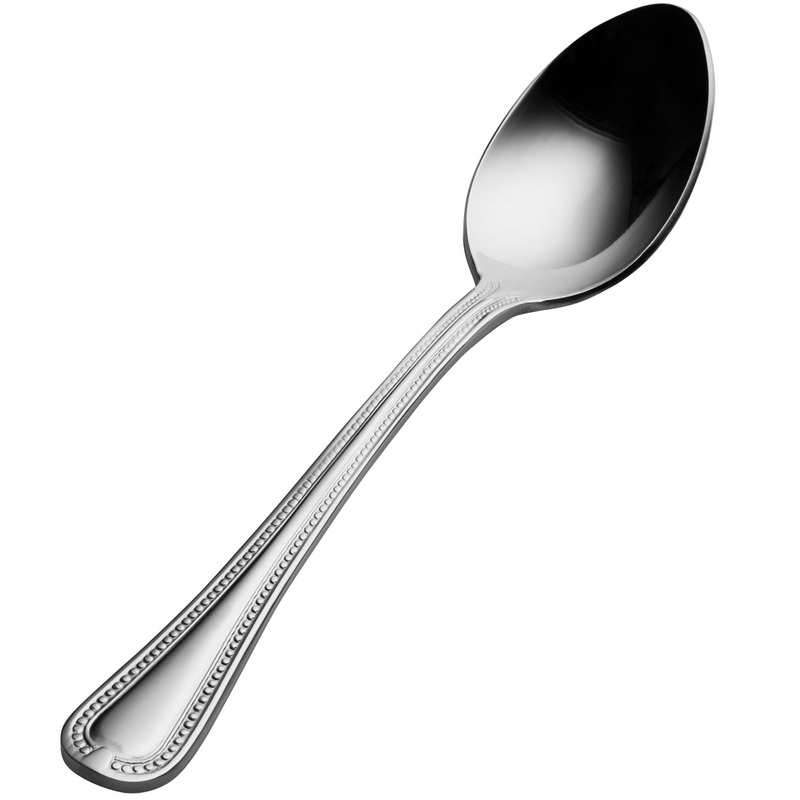 Bon Chef S700 Bolero 5 15/16″ 18/10 Extra Heavy Weight Stainless Steel Teaspoon – 12/Pack