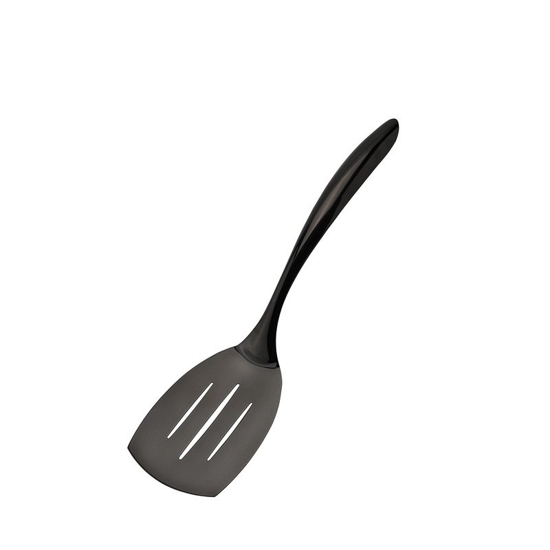 Cuisipro Black Tempo Noir Mirror Finished Slotted Turner