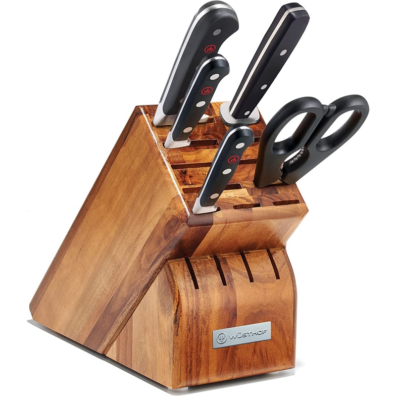 Wusthof Classic – 6 Pc. Starter Knife Block Set, Acacia
