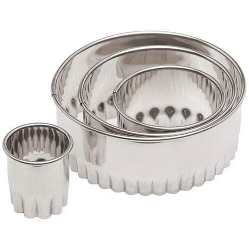 Ateco 4 piece Fluted Round Cutter Set