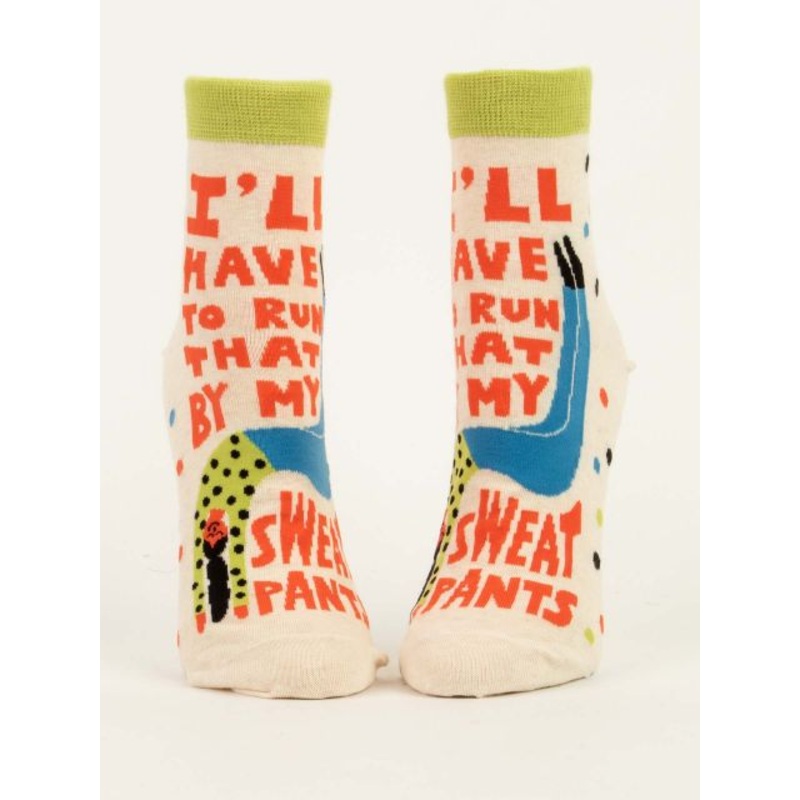 Blue Q Women’s Ankle Socks- I’ll have to Run that by my Sweatpants