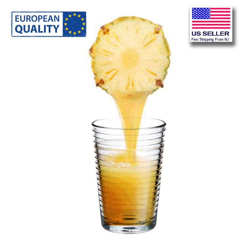 Pasabahce All Purpose Drinking Glasses, Set of Glass Tumblers, 7.5 oz