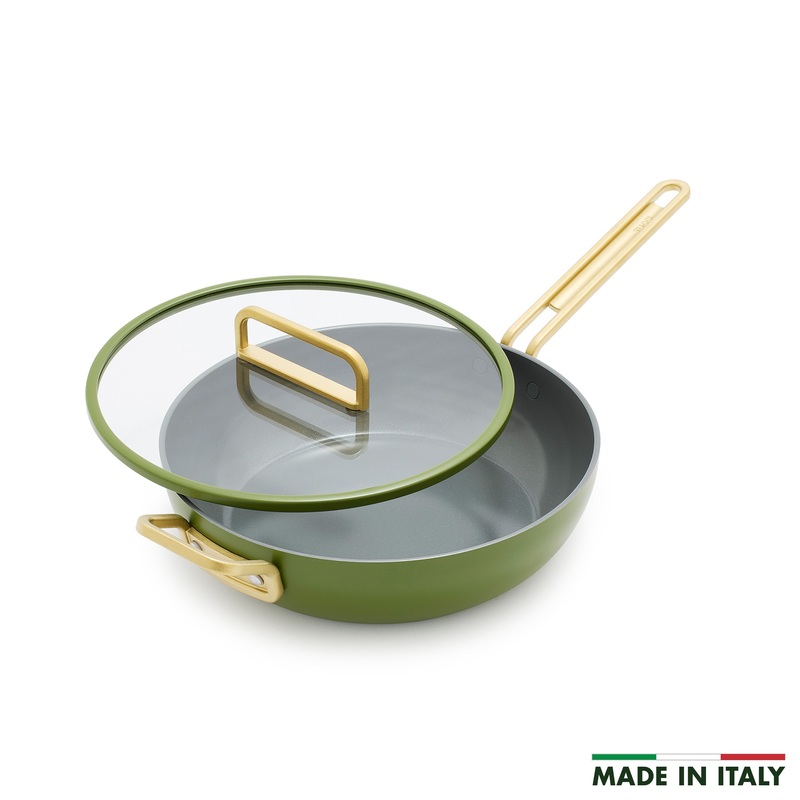 Stanley Tucci Ceramic Nonstick 4.5-Quart Stanley Pan Jr. | Tuscan Olive