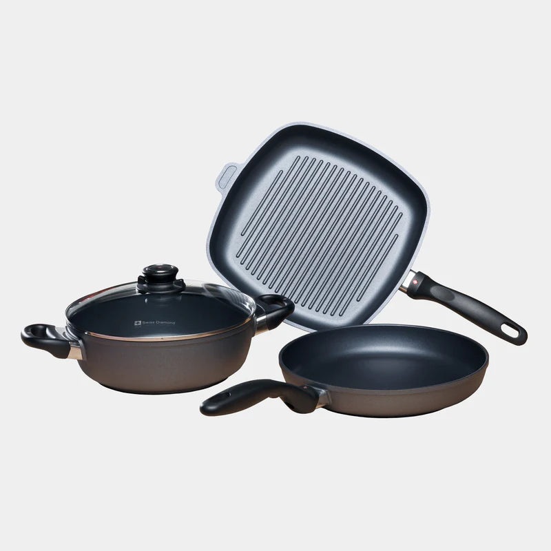 Swiss Diamond – 4 Pc. HD Nonstick Induction Cookware Set
