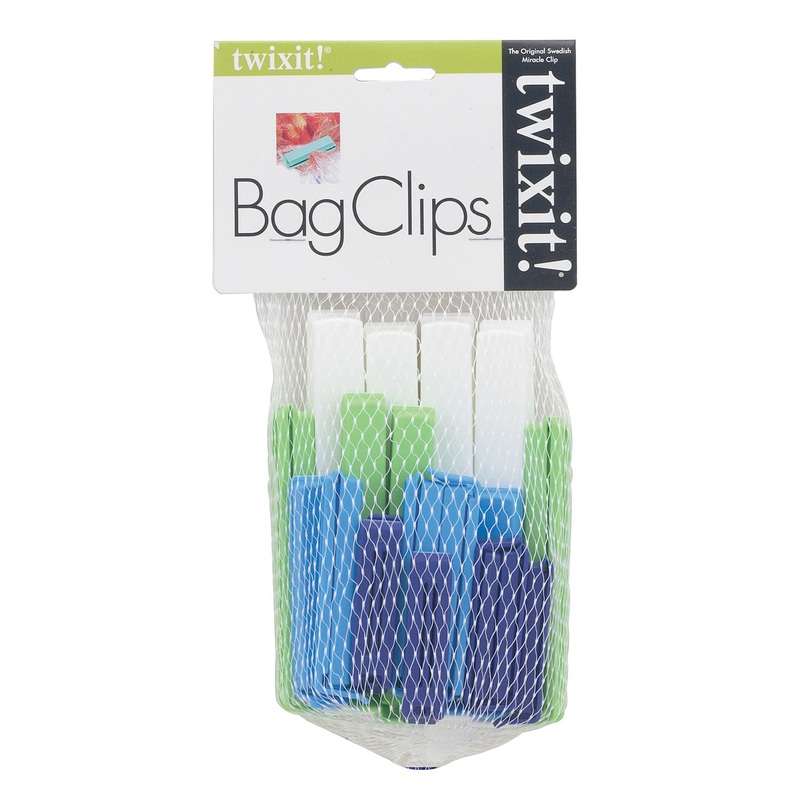 Twixit Swedish Bag Clip Set of 20 Chip Clips Multiple Sizes