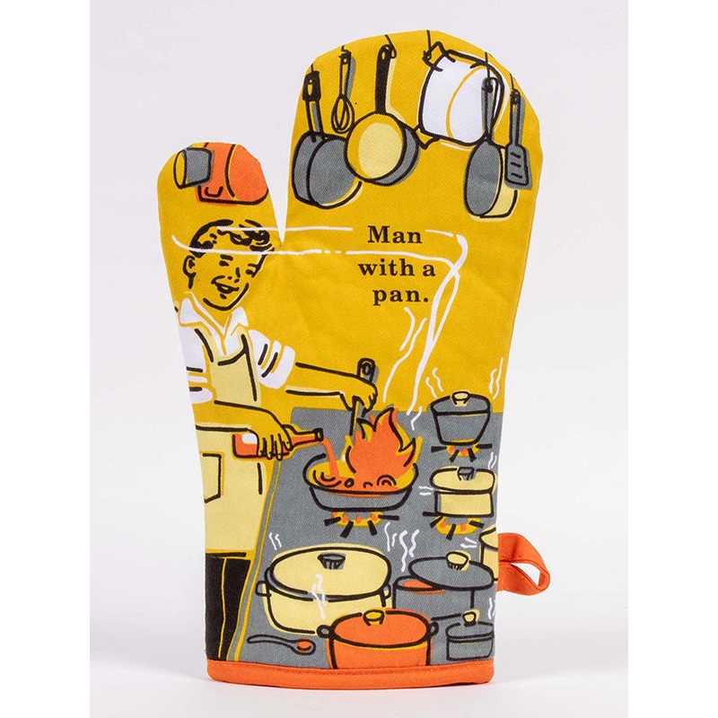 Blue Q Mitt – Man With A Pan