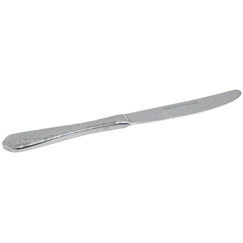 Bon Chef S1217 Reflections 6 15/16″ 13/0 Stainless Steel Extra Heavy European Size Solid Handle Butter Knife – 12/Pack