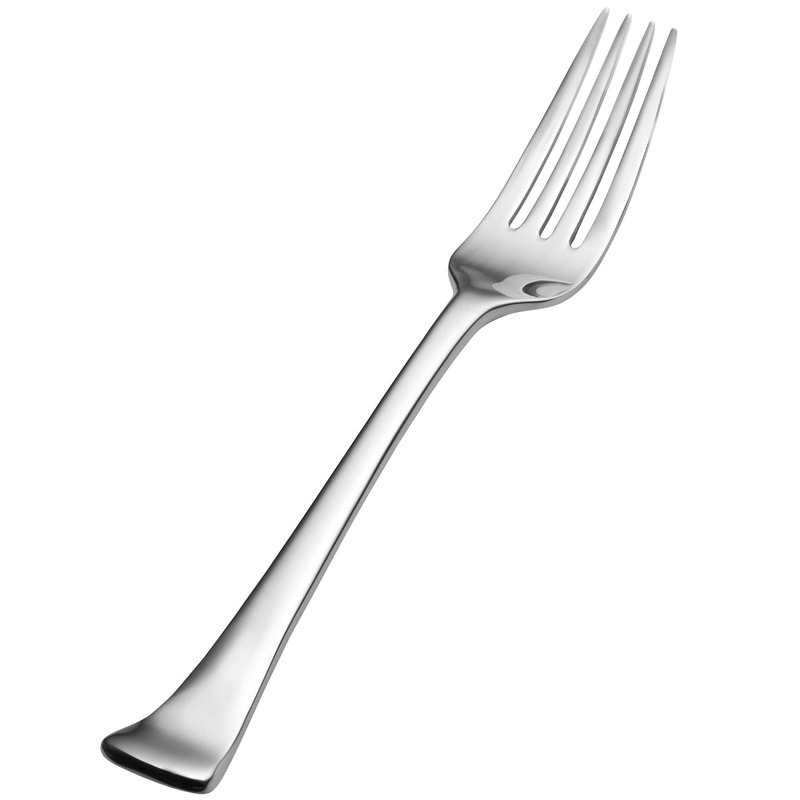 Bon Chef S3217 Aspen 8 1/4″ 18/10 Stainless Steel Extra Heavy European Size Dinner Fork – 12/Pack