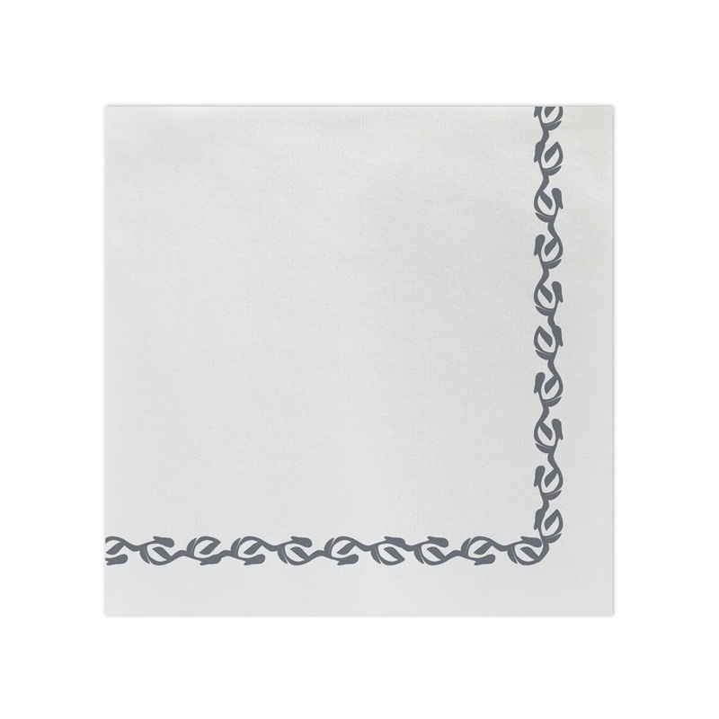 Papersoft Napkins, Florentine Gray Dinner (Pack/50)