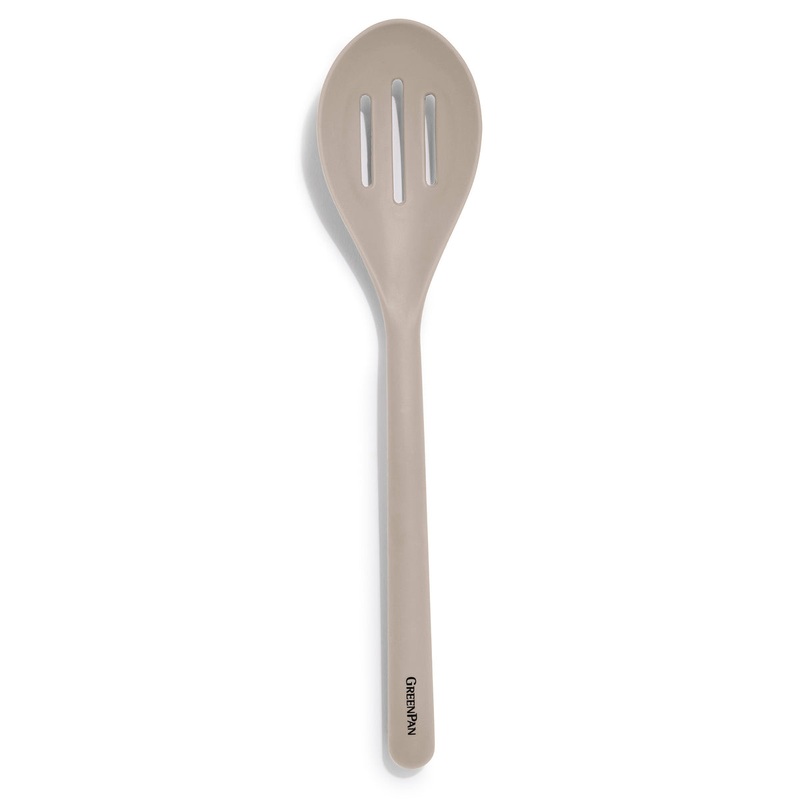 Platinum Silicone Slotted Spoon | Taupe