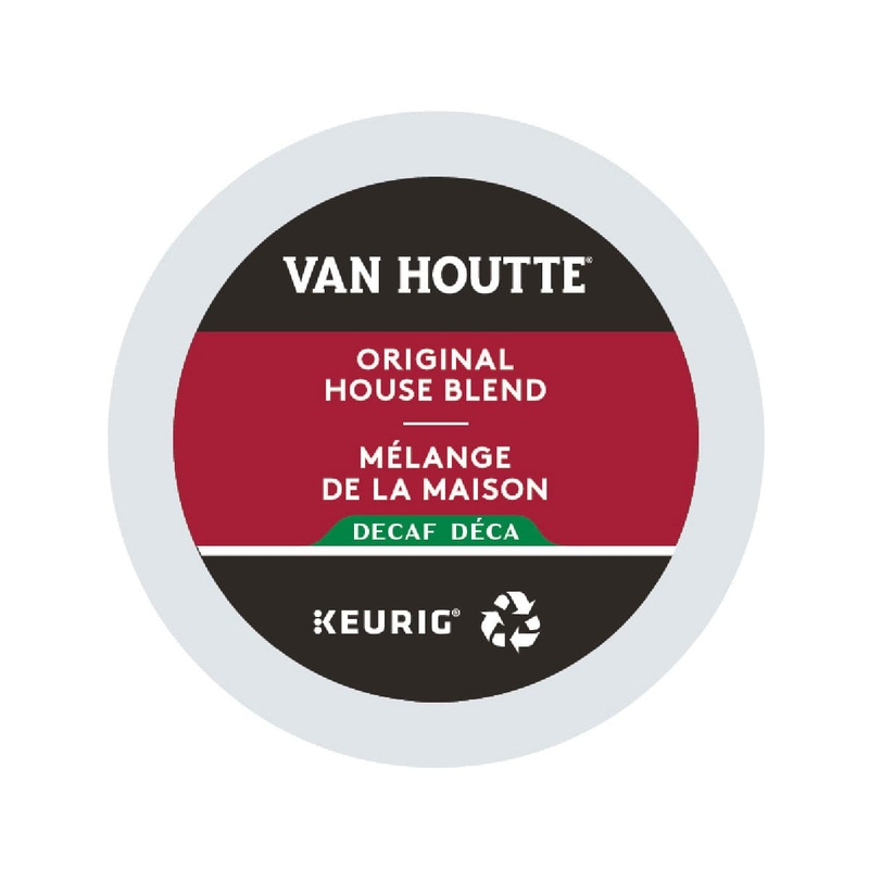 Van Houtte Decaf Original House Blend K-Cup Recyclable Pods (Case of 96)