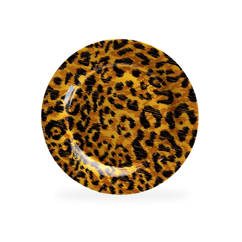 7.5″ Jaguar Print Bone China Dessert Plate