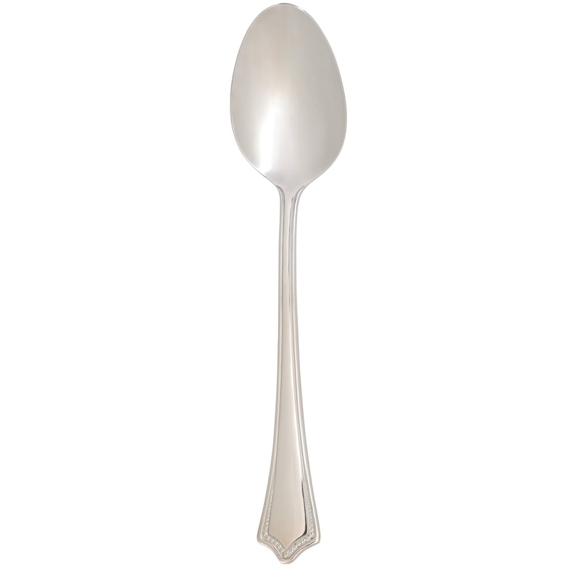Arcoroc FK702 Amaryllis 8 1/4″ 18/0 Stainless Steel Solid Handle Heavy Weight Dinner Spoon by Arc Cardinal – 12/Pack