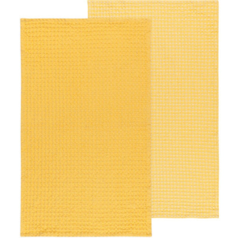 Dishtowel – Waffle Yellow, Set of 2